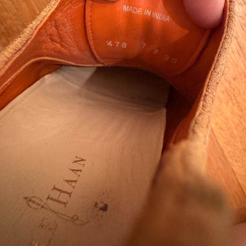 Cole Haan Brown Suede Lunar Grand Wingtip Oxford Lace-Up woman’s 7 - Picture 6 of 11